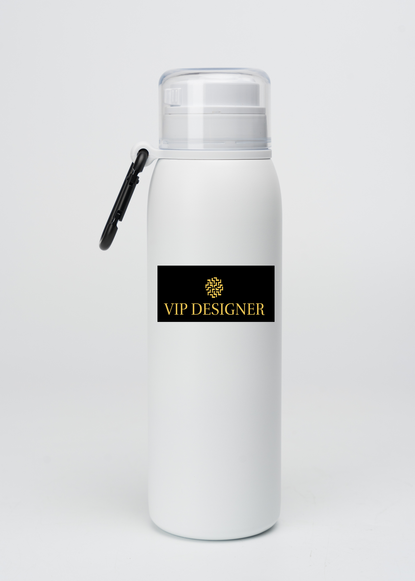 VD Waterfles Staal Wit Long