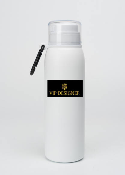 VD Waterfles Staal Wit Long